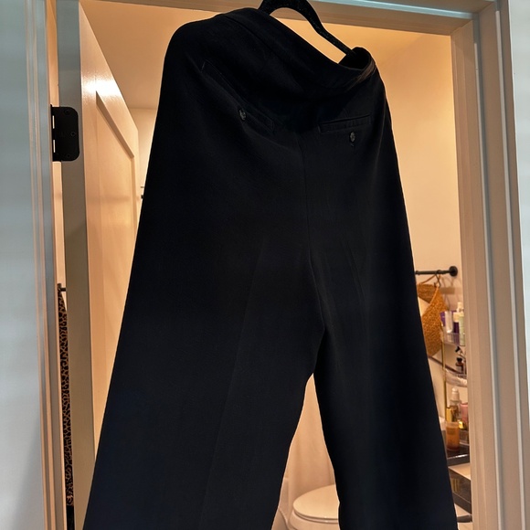 MadeWell Rosedale High-Rise Straight Pant in Crepe True Black size 4 - Picture 5 of 8